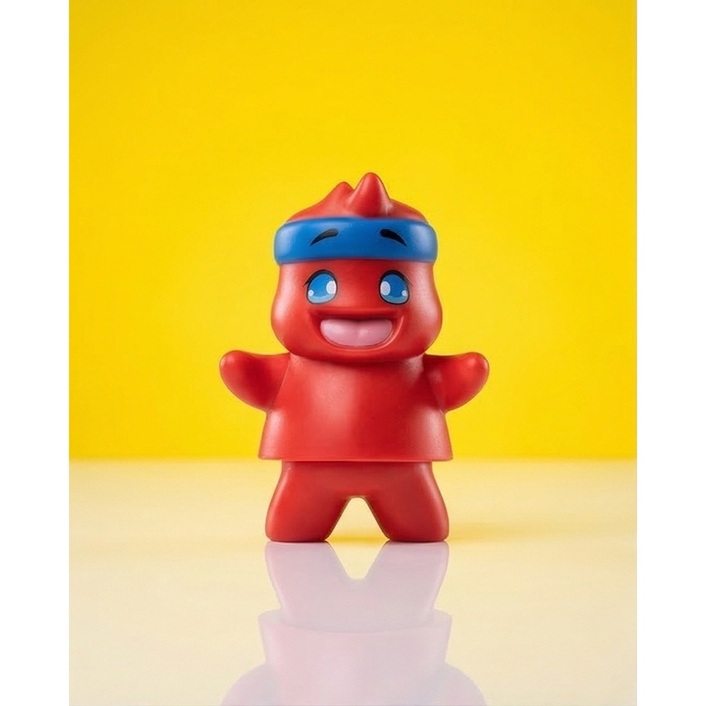 Ninja‎ Dancing Action Ninja Sidekick Vinyl Figure #02 Wicked Cool Toys 2019 Red
